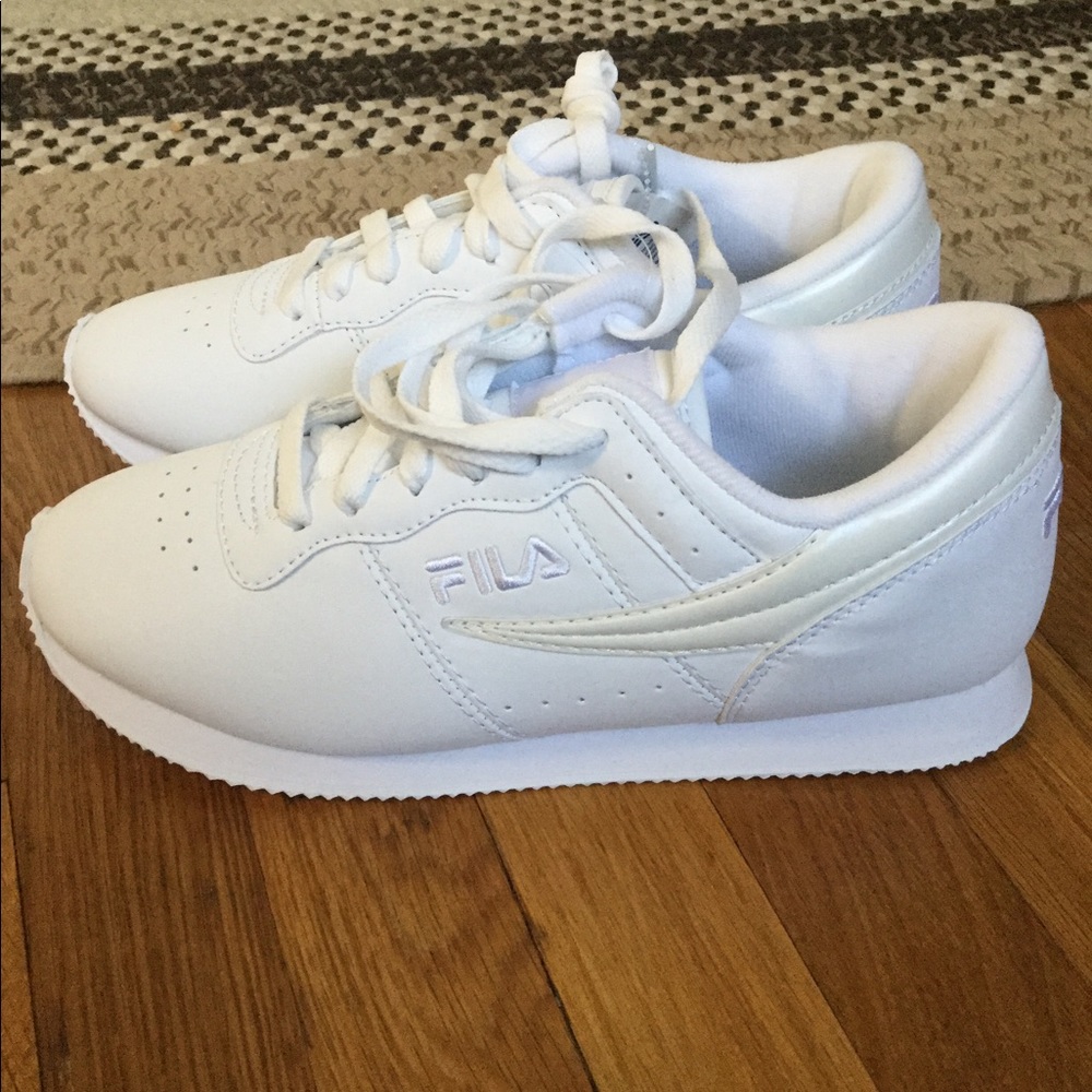White Fila sneakers